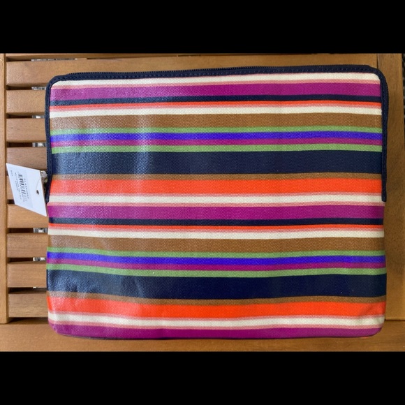 Striped leather Fossil iPad Case NWT - Picture 4 of 9